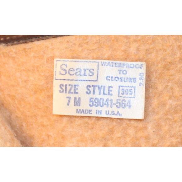 Vintage Sears Waterproof Boots made in US Women's 7 - Picture 2 of 13